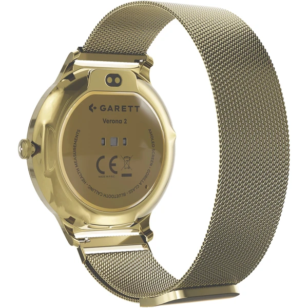 Garett Smartwatch Verona 2 Mesh steel, zlatá - Chytré hodinky - Obrázek PX2J000K01
