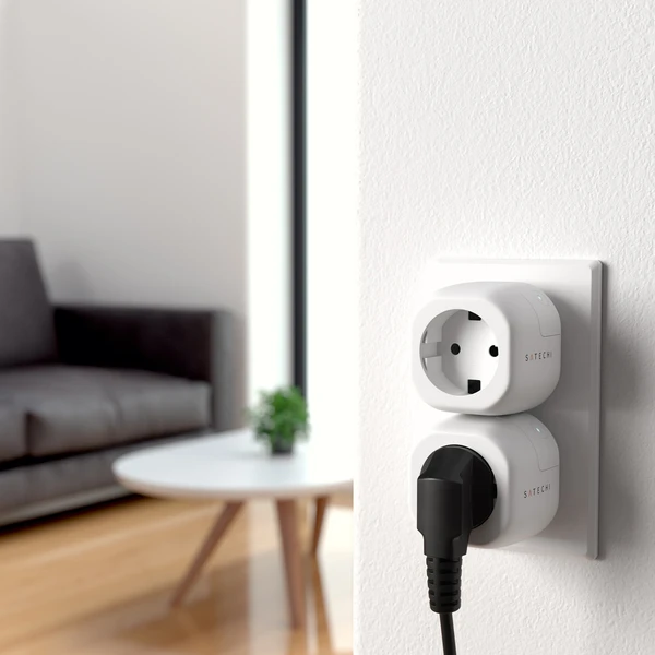 Satechi Apple Homekit Smart Outlet chytrá zásuvka (EU) bílá  - Chytré zásuvky - Obrázek PXBT000501
