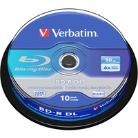 VERBATIM BD-R(10 ks) DualLayer/spindle/6X/50GB - Optické disky