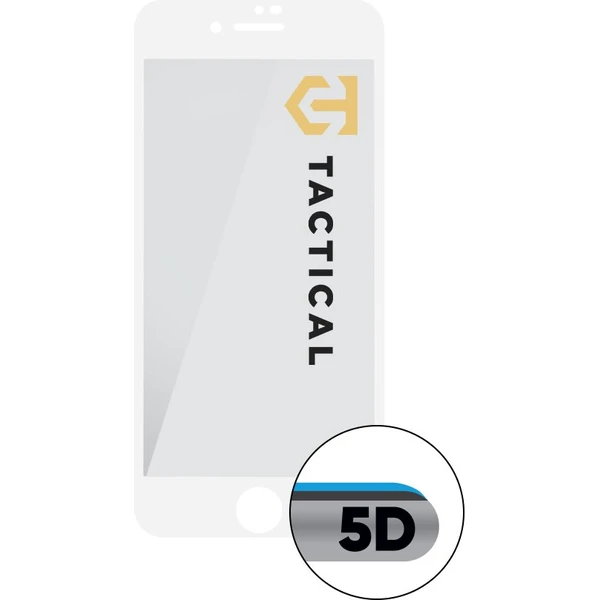 Tactical Glass Shield 5D sklo pro iPhone 7/8/SE (20/22) bílé - Ochranné folie a skla - Obrázek Q0MO100501