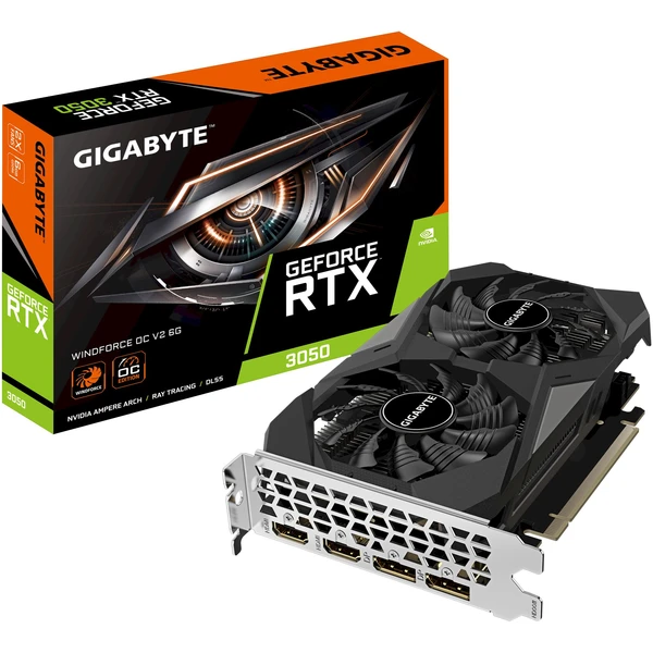 GIGABYTE NVIDIA GeForce RTX 3050 WINDFORCE OC V2 6G - Grafické karty - Obrázek Q0TC000O01