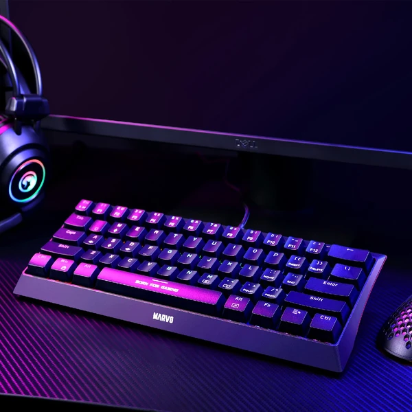 Marvo KG962G EN - R mechanická herní klávesnice TKL RGB (US) černá - Klávesnice - Obrázek Q1M7000N01