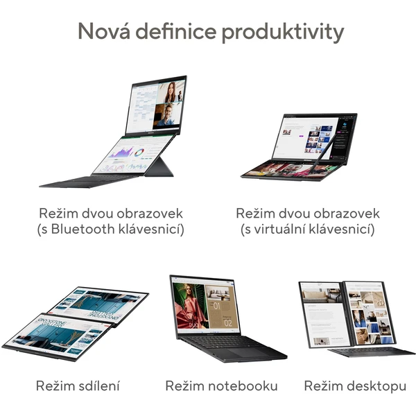 ASUS Zenbook DUO UX8406 (UX8406CA-OLED166X) šedý  - Notebooky - Obrázek Q29C000P01