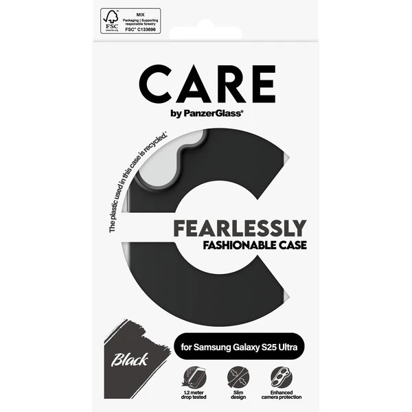 PanzerGlass® CARE kryt Samsung Galaxy S25 Ultra Fearlessly černý - Pouzdra - Obrázek Q2FC000J01