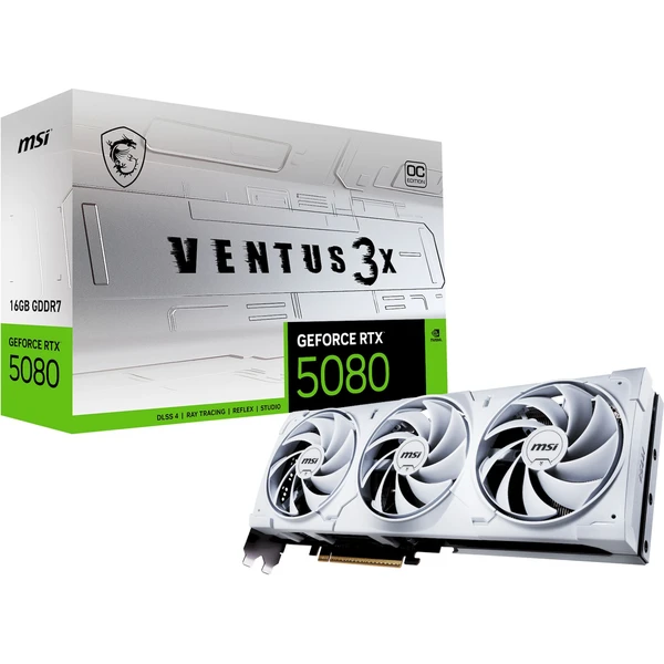 MSI NVIDIA GeForce RTX 5080 16G VENTUS 3X OC WHITE - Grafické karty - Obrázek Q2SB000P01