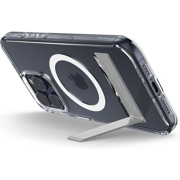 Spigen Caseology Capella kryt se stojánkem s MagFit iPhone 15 Pro Max čirý/bílý - Pouzdra - Obrázek Q2W4000L01