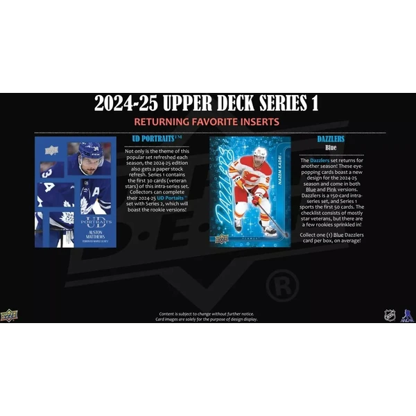 Hokejové karty 2024-25 Upper Deck Series 1 Hockey Gravity Box - Hokejové karty - Obrázek Q35B000L01