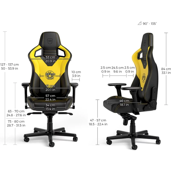 noblechairs EPIC Borussia Dortmund Edition herní židle - Židle - Obrázek Q38A000P01