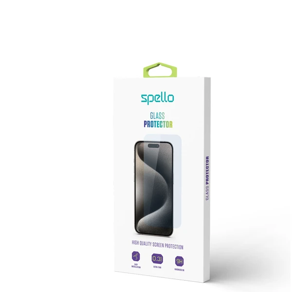 Spello Clear Glass tvrzené sklo pro iPhone 15/16 - Ochranné folie a skla - Obrázek Q399000N01