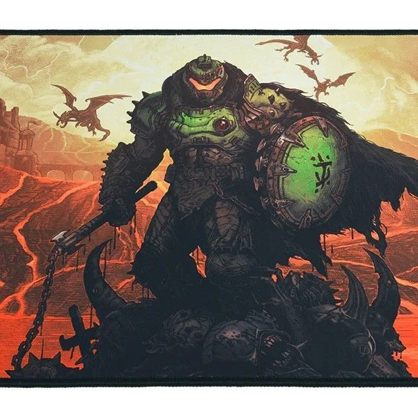 Herní podložka DOOM: The Dark Ages - Slayer‘s triumph XL - Podložky - Obrázek Q3PE000O01