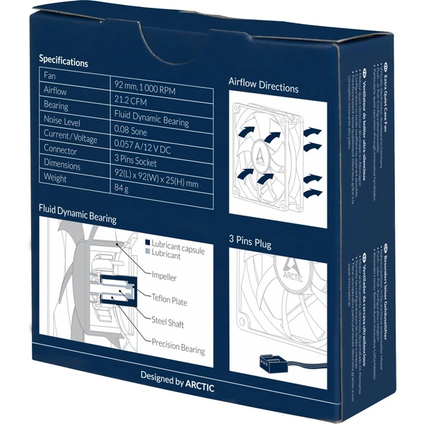 Arctic F9 SilentT Black - Ventilátory pro PC - Obrázek Q3RR600301