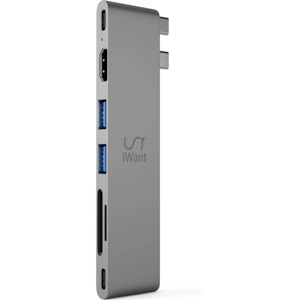 iWant 7v1 Pro Hub 8K s USB-C  vesmírně šedý - USB huby - Obrázek Q3U6000P01