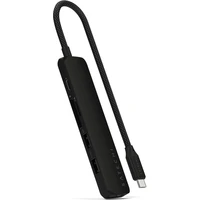 Satechi 6v1 USB-C Slim víceportový adaptér černý - USB huby