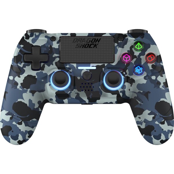 DragonShock Mizar bezdrátový ovladač PS4 Blue Camo