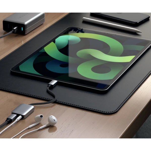 Satechi USB-C to 3.5mm Audio & PD Adapter vesmírně šedý - Kabely a redukce - Obrázek Q4AT000501