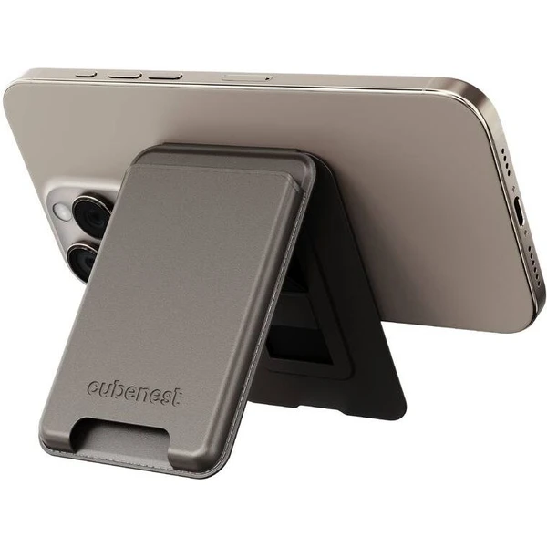 CubeNest Magnetic Wallet Stand MagSafe peněženka zlatá - Peněženky - Obrázek Q4DF000L01
