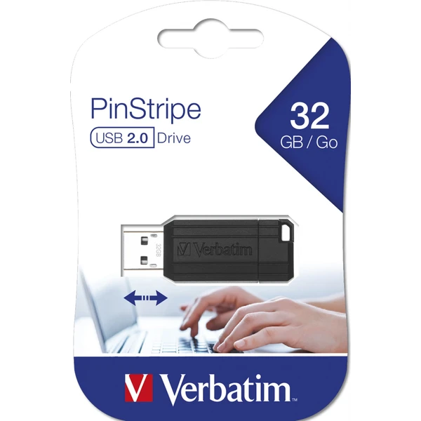 VERBATIM Flash Disk 32GB Store 'n' Go PinStripe, černý - Flashdisky - Obrázek Q4R2000P01
