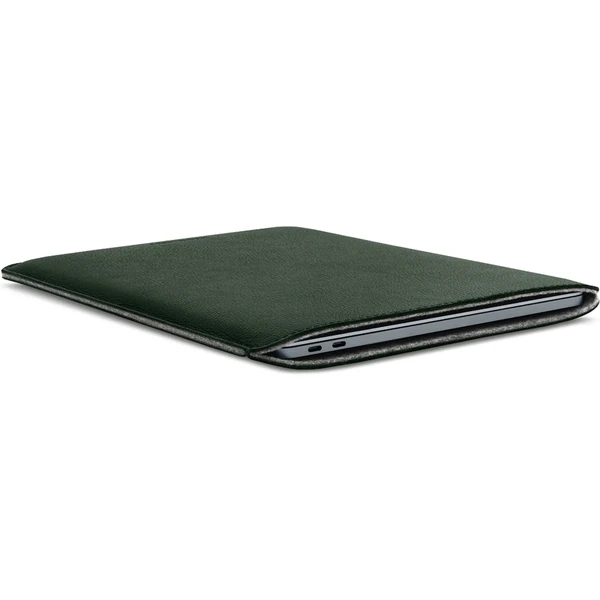 Woolnut Leather Sleeve kožené pouzdro MacBook Pro 13"/MacBook Air 13" tmavě zelené - Pouzdra - Obrázek Q4SR100501