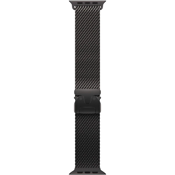 Apple Watch 49/46/45/44mm milánský tah z černého titanu střední - Řemínky - Obrázek Q51I000K01