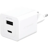 PanzerGlass® empower nabíječka Turbo GaN (35 W) 1x USB-C + 1x USB-A, bílá - Nabíječky