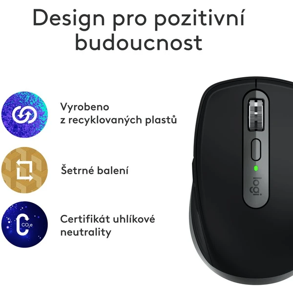 Logitech MX Anywhere 3S for Mac myš vesmírně šedá - Myši - Obrázek Q545000J01