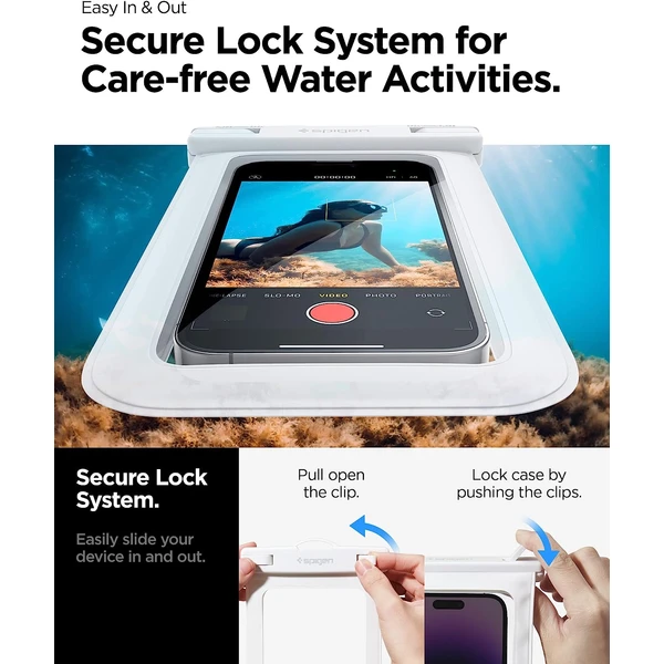 Spigen Aqua Shield voděodolné pouzdro A601 1 Pack bílé - Pouzdra - Obrázek Q5F3000701