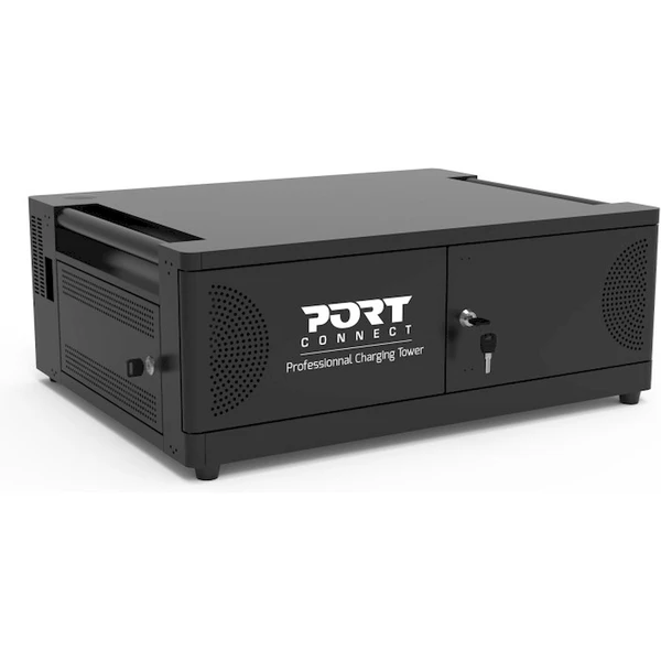 Port Connect 6 notebooků USB-C nabíjecí úložiště černý - Nabíječky - Obrázek Q5T9000K01