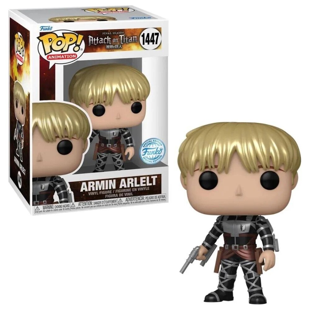 Funko POP! #1447 Animation: Attack on Titan S5 - Armin Arlert (Metallic ...