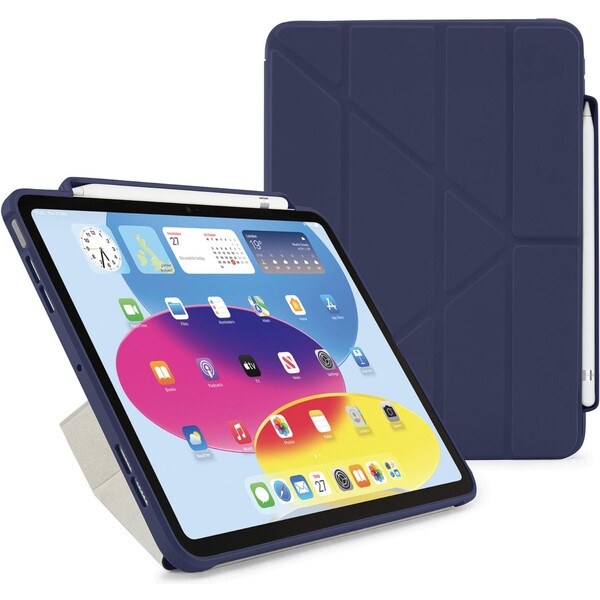 Polohovatelné pouzdro pro iPad 10. gen Pipetto Origami Pencil Case - tmavě modré