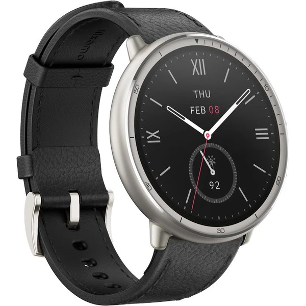Amazfit Active 2 NFC kožené chytré hodinky černé (Další) - Chytré hodinky - Obrázek Q6IC000O01