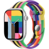 Apple Watch 49/46/45/44mm Pride Edition sportovní řemínek S/M - Řemínky