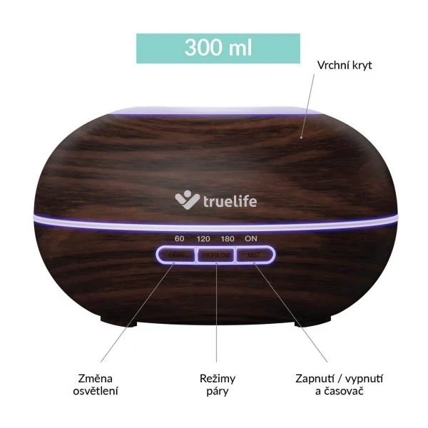 TrueLife AIR Diffuser D5 Dark - Zvlhčovače vzduchu - Obrázek Q6TG300401