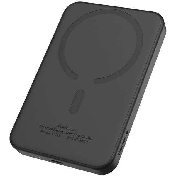 Baseus Power banka Mini s bezdrátovým nabíjením 5000 mAh 20W USB-C černá - Powerbanky - Obrázek Q6X5000L01