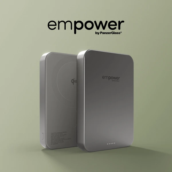 PanzerGlass® empower bezdrátová Qi2 powerbanka 10000 mAh, MagSafe, šedá - Powerbanky - Obrázek Q73J000K01