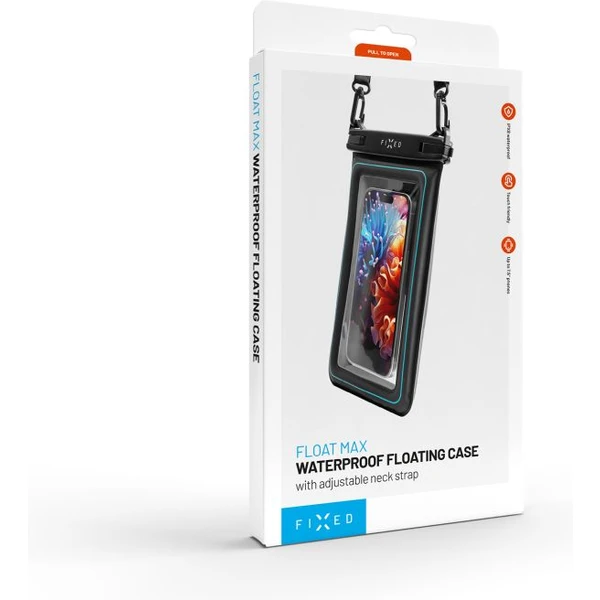 FIXED Float Max voděodolné plovoucí pouzdro na mobil černé - Pouzdra - Obrázek Q755000N01