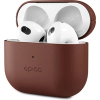 Epico kožený kryt pro Airpods 3 hnědý - Pouzdra