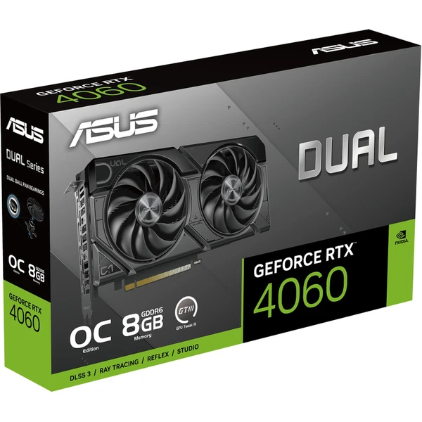 ASUS Dual NVIDIA GeForce RTX 4060 EVO OC Edition 8GB GDDR6 - Grafické karty - Obrázek Q7F5000N01