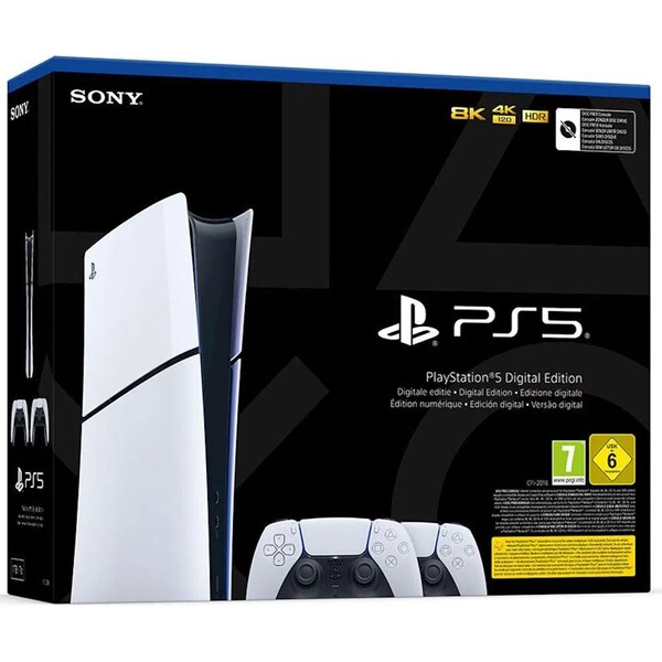 PlayStation 5 Digital Edition 825GB + DualSense Bílá