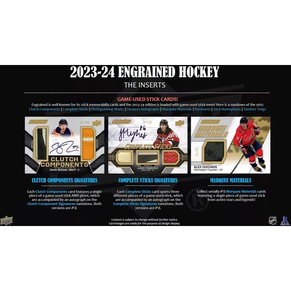 Hokejové karty 2023-24 Upper Deck Engrained Hockey Hobby Box - Hokejové karty - Obrázek Q7IB000N01