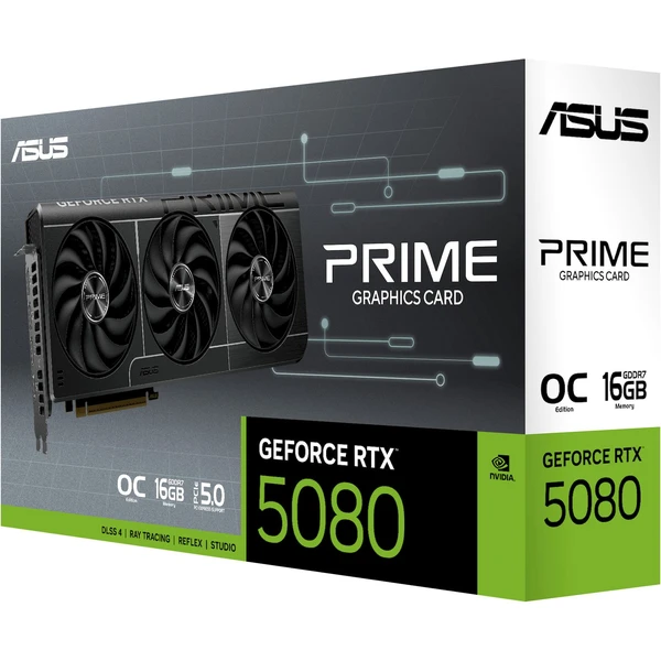 ASUS PRIME NVIDIA GeForce RTX 5080 16GB GDDR7 OC - Grafické karty - Obrázek Q7JB000O01