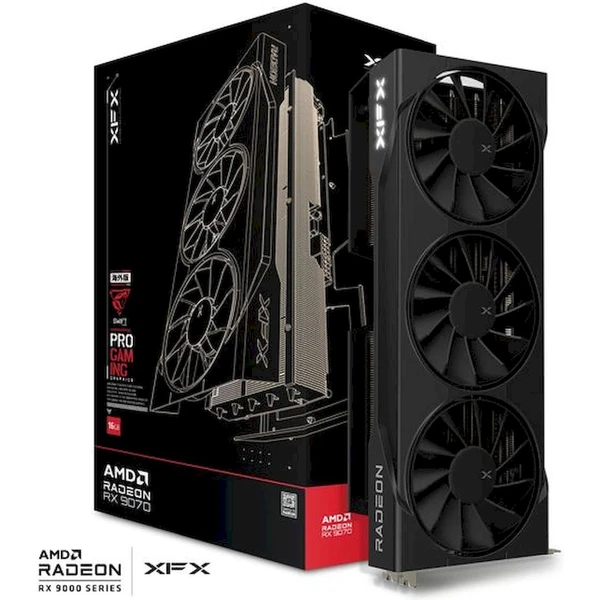 XFX Swift AMD Radeon RX 9070 OC 16GB GDDR6, Triple Fan Gaming Edition - Grafické karty - Obrázek Q7LE000L01