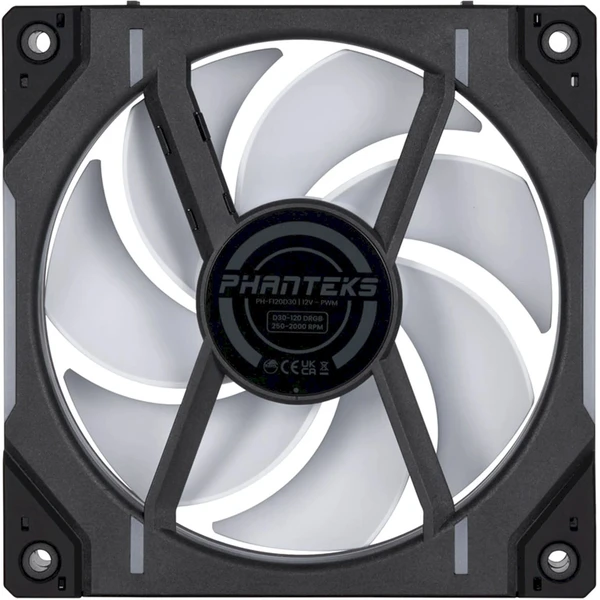 PHANTEKS D30 PWM Regular Airflow D-RGB 3x120mm černý - Ventilátory pro PC - Obrázek Q7SC000J01
