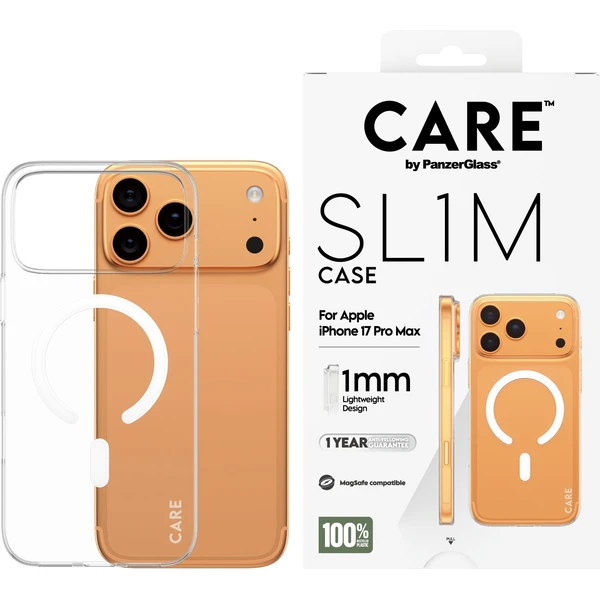 PanzerGlass® CARE SL1M (1mm) MagSafe kryt Apple iPhone 17 Pro Max čirý - Pouzdra - Obrázek Q7XL000K01