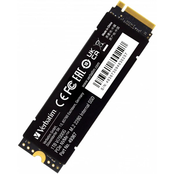 VERBATIM SSD Vi7000G Internal PCIe NVMe M.2 SSD 1TB - SSD disky - Obrázek Q863000O01