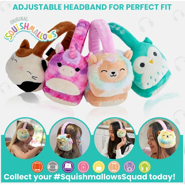 Lazerbuilt bezdrátová sluchátka Squishmallows - Leonard (plyšová) - Sluchátka - Obrázek Q8BG000K01