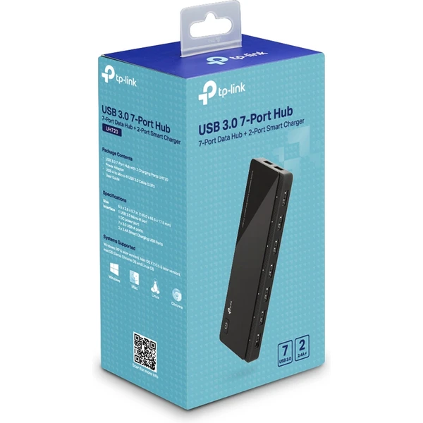 TP-Link UH720 HUB 7v1, černý - USB huby - Obrázek Q9GFF00101