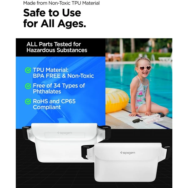 Spigen Aqua Shield WaterProof Waist Bag A620 2 Pack bílý - Pouzdra - Obrázek Q9N5000701