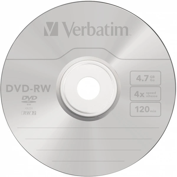 VERBATIM DVD-RW(10 ks)Spindle/4x/4.7GB - Optické disky - Obrázek Q9P2000P01