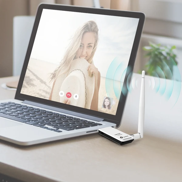 TP-Link TL-WN722N WiFi USB adaptér - Síťové adaptéry - Obrázek Q9QFF00101