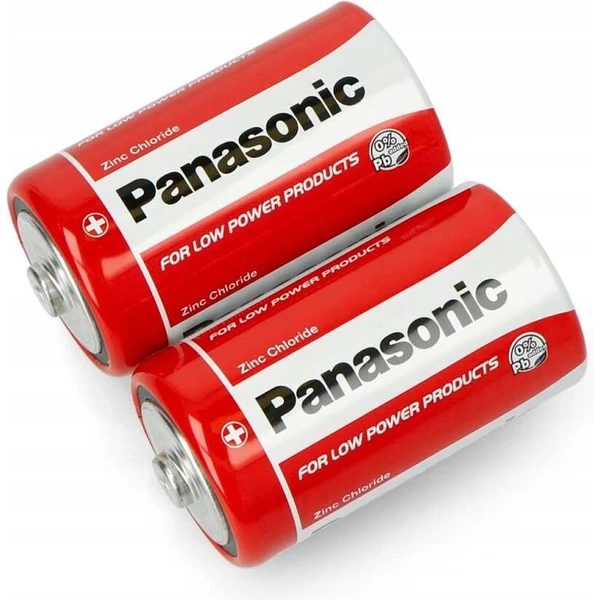 Panasonic Red Zinc D zinkouhlíková baterie (2ks) - Baterie - Obrázek QA43000701